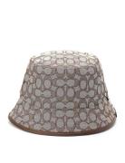 Signature C Jacquard Bucket Hat Accessories Headwear Bucket Hats Brown Coach Accessories