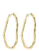 Light Recycled Large Hoops Accessories Jewellery Earrings Hoops Gold Pilgrim