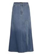 Cynthia Mid Maxi Skirt Lang Nederdel Blue Bardot