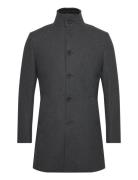 Bs Ontario Slim Fit Coat Uldfrakke Frakke Grey Bruun & Stengade