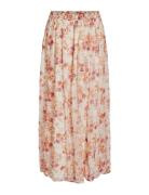 Vifalia Hw Maxi Skirt/Dc/Ka Lang Nederdel Cream Vila