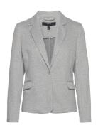 Vmjulia Ls Blazer Jrs Noos Blazers Single Breasted Blazers Grey Vero Moda