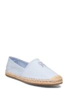 Embroidered Flat Espadrille Espadrillos Flade Sandal Blue Tommy Hilfiger