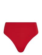 Cheeky High Waist Bikini Swimwear Bikinis Bikini Bottoms High Waist Bikinis Red Tommy Hilfiger