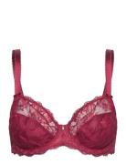 Aubree Uw Side Support Bra Lingerie Bras & Tops Wired Bras Burgundy Fantasie