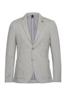 Piqué Blazer Suits & Blazers Blazers Single Breasted Blazers Grey Tom Tailor