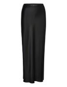 Hana Long Logo Skirt Lang Nederdel Black Ahlvar Gallery