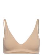 Triangle Bra Lingerie Bras & Tops Soft Bras Tank Top Bras Beige Bread & Boxers