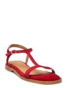 Sandals - Flat Flade Sandaler Red ANGULUS