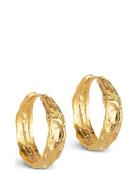 Nela Hoops 20 Mm Accessories Jewellery Earrings Hoops Gold Enamel Copenhagen