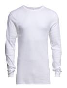 Dovre T-Shirts 1/1 Ærme Tops T-Langærmet Skjorte White Dovre