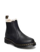 2976 Leonore Black Burnished Wyoming Shoes Boots Ankle Boots Ankle Boots Flat Heel Black Dr. Martens