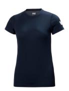 W Hh Tech T-Shirt Sport T-shirts & Tops Short-sleeved Navy Helly Hansen