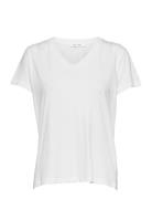 Solly V-N T-Shirt 205 Tops T-shirts & Tops Short-sleeved White Samsøe Samsøe