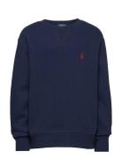 Fleece Sweatshirt Tops Sweatshirts & Hoodies Sweatshirts Blue Ralph Lauren Kids