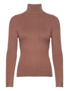 Onlkarol L/S Rollneck Pullover Knt Noos Tops Knitwear Turtleneck Brown ONLY