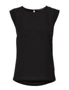 Polly Plains Cappedtee Tops T-shirts & Tops Sleeveless Black French Connection