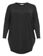 Carcarma L/S Long Top Noos Tops T-shirts & Tops Long-sleeved Black ONLY Carmakoma