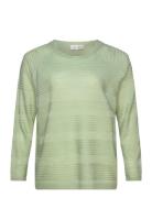 Carairplain L/S Pullover Knt Noos Tops Knitwear Jumpers Green ONLY Carmakoma