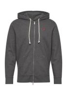 New Original Zip Up Charcoal H Tops Sweatshirts & Hoodies Hoodies Grey LEVI´S Men