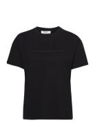 Liv Organic Logo Tee Tops T-shirts & Tops Short-sleeved Black MSCH Copenhagen