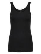 Onllive Love S/L Tank Top Noos Tops T-shirts & Tops Sleeveless Black ONLY