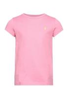 Cotton Jersey Tee Tops T-Kortærmet Skjorte Pink Ralph Lauren Kids