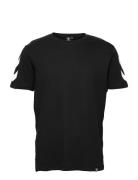 Hmllegacy Chevron T-Shirt Sport T-Kortærmet Skjorte Black Hummel