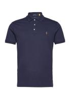 Custom Slim Fit Soft Cotton Polo Shirt Tops Polos Short-sleeved Blue Polo Ralph Lauren