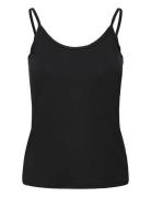 17 The Modal Top Tops T-shirts & Tops Sleeveless Black My Essential Wardrobe