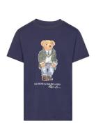 Polo Bear Cotton Jersey Tee Tops T-Kortærmet Skjorte Blue Ralph Lauren Kids