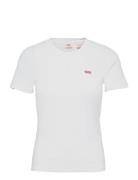Ss Rib Baby Tee White + Tops T-shirts & Tops Short-sleeved White LEVI´S Women