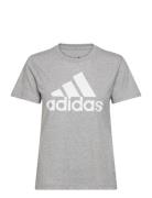 Essentials Logo T-Shirt Sport T-shirts & Tops Short-sleeved Grey Adidas Sportswear
