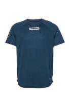 Hmlte Topaz T-Shirt Sport T-Kortærmet Skjorte Blue Hummel