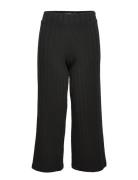Nlfdunne 7/8 Wide Pant Bottoms Trousers Black LMTD
