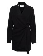 Slfnovah Ls Long Knit Cardigan B Tops Knitwear Cardigans Black Selected Femme