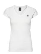 Eyben Slim V T S\S Wmn Tops T-shirts & Tops Short-sleeved White G-Star RAW