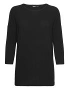 Onlglamour 3/4 Top Jrs Noos Tops T-shirts & Tops Long-sleeved Black ONLY