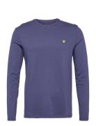 Plain L/S T-Shirt Tops T-Langærmet Skjorte Blue Lyle & Scott