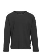Basic Ls Tee Tencel™ Tops T-shirts Long-sleeved T-Skjorte Black Mini Rodini