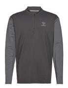 Hmlpro Grid Half Zip Training L/S Sport Sweatshirts & Hoodies Sweatshirts Grey Hummel