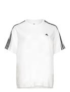 Essentials Slim 3-Stripes T-Shirt  Sport T-shirts & Tops Short-sleeved White Adidas Sportswear