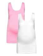 Mlheal Tank Top 2-Pack A. Tops T-shirts & Tops Sleeveless Multi/patterned Mamalicious