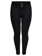 Caranna Life Hw Sk Ank Jeans Black Noos Bottoms Jeans Skinny Black ONLY Carmakoma