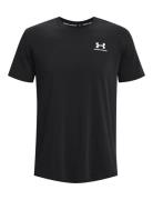 Ua Logo Emb Heavyweight Ss Sport T-Kortærmet Skjorte Black Under Armour