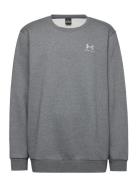 Ua Essential Fleece Crew Sport Sweatshirts & Hoodies Sweatshirts Grey Under Armour