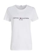 Heritage Hilfiger C-Nk Reg Tee Tops T-shirts & Tops Short-sleeved White Tommy Hilfiger