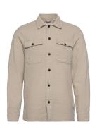 Cotton Linen Overshirt L/S Tops Overshirts Grey Lindbergh