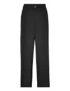 Cc Heart Long Loose Trousers Bottoms Trousers Wide Leg Black Coster Copenhagen