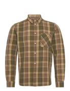 Light Flannel Checkered Relaxed Fit Tops Shirts Casual Multi/patterned Knowledge Cotton Apparel